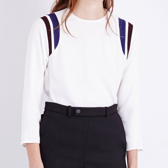 Maje Tops - Maje Lenis Woven Top in Ecru